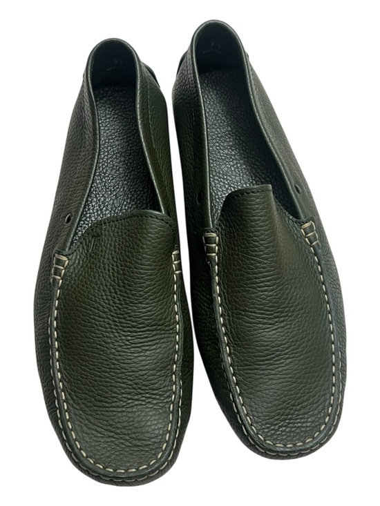 TOD\'S Green Pebbled Leather Gommino Driving Shoes Loafers Men\'s Size 8.5 M main image 9